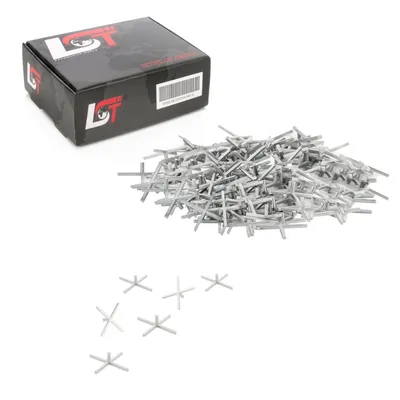 Produktbild von 100x Fliesenkreuze Fugenkreuze 1 mm Kunststoff Abstandshalter