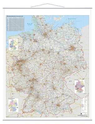 Produktbild von FRANKEN Kartentafel Deutschland 1:800000 beschreibbar trocken abwischbar 97 x 137 cm