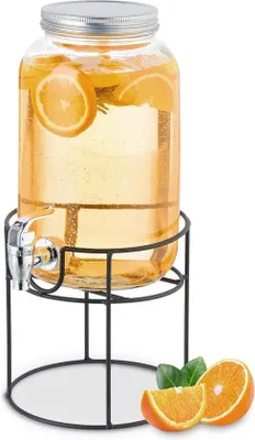 Zdjęcie produktu dla Dystrybutor wody 3,3 l, przezroczysty, z podstawką i pokrywką