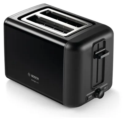 Productafbeelding van Bosch TAT3P423DE, 2 schijven, Zwart, Roestvrij staal, Knopbediening, Draaibaar, CE, VDE, 970 W