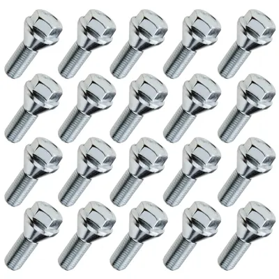 Zdjęcie produktu dla 20x śruba do obręczy/koła M12x1.50 24 mm - stożek łba K17 (krótki łeb 7 mm)