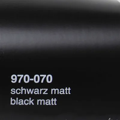 Produktbild von (25€/m²) Oracal 970RA Autofolie 070 Schwarz Matt Folie 152 cm Breite Laufmeterware gegossene Auto Folie selbstklebend