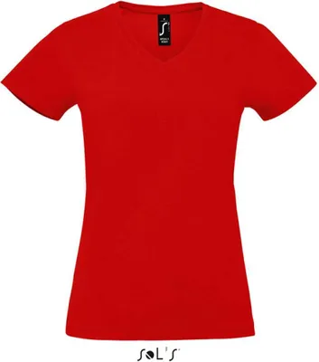 Produktbild von SOLs 02941 | Damen Imperial V-Neck Women T-Shirt - V-Ausschnitt - Farbe: Red - Größe: M