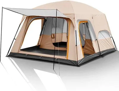 Produktbild von Zelt – Familienzelt – Wasserdicht – Outdoor – Campingzelt – Für 5+ Personen – Khaki