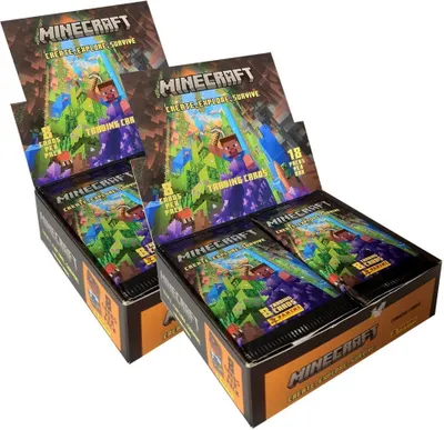 Obrázek produktu pro Minecraft – Série 3 sběratelských karet „Create Explore Survive“ – 2 balení (36 boosterů)