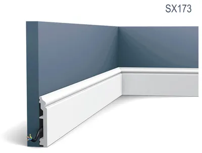 Produktbild von Orac Decor SX173 AXXENT CONTOUR Sockelleiste Zierleiste Wandleiste 2 m