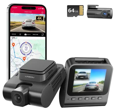 Obrázok produktu pre Dashcam – Autokamera – Videozáznam – Autokamera – Kamera do auta – Full HD 1080p – Wi-Fi pripojenie – Čierna