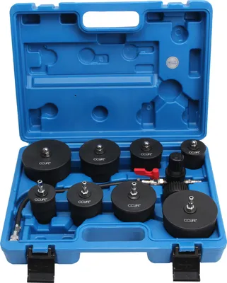 Produktbild von CCLIFE 9tlg Turbolader Ladeluft System Adapter Satz Ladeluftkühler Abdrücksatz Prüfwerkzeuge für Ladeluftschläuche