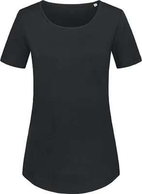Produktbild von Stedman ST9320 | Damen Organic Slub Crew Neck for women - Farbe: Black Opal - Größe: S