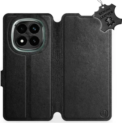 Produktbild von Echtleder Handyhülle für Xiaomi Redmi Note 14 Pro Plus 5G, Mobiwear Leather, Schwarz