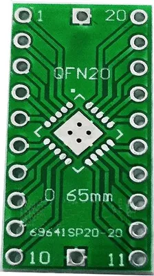 Produktbild von QFN20 zu DIP20 Adapter Board LFSP20 0,5 / 0,65mm
