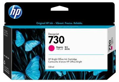 Produktbild von HP 730 DesignJet Tintenpatrone Magenta 130 ml – P2V63A