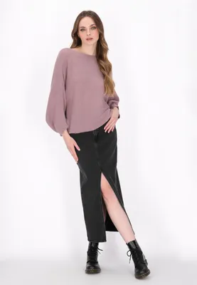 Image de Pull pour femme SAPORTA - couleur rose vintage, taille XS/S