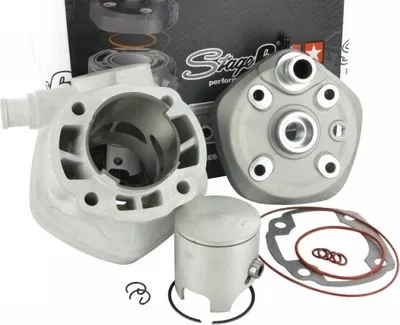 Produktbild von Stage6 Zylinderkit RACING 70ccm MKII, 10mm Kolbenbolzen kompatibel mit Minarelli LC