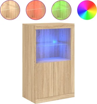 A product image of a cabinet with LED lights.
