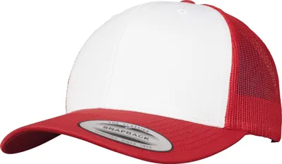Produktbild von Flexfit By Yupoong Retro Trucker Baseballkappe RW7565 (Einheitsgröße) (Rot/Weiß)