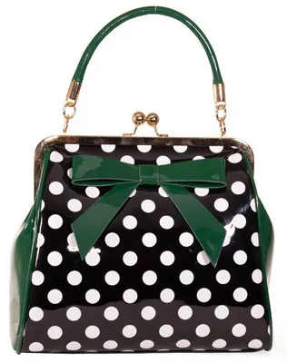 Produktbild von Banned Retro Handtasche - American Polka Grün