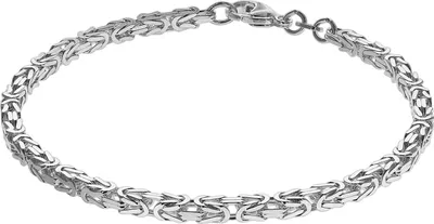 trendor 75236 Armband Königskette Sterlingsilber 925 Stärke 3,2 mm 1