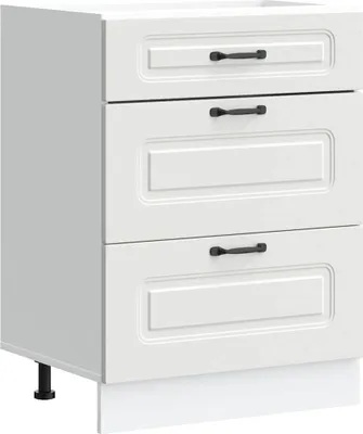 Image de Armoire de cuisine Kalmar blanc bois d'ingénierie