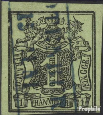 Produktbild von Briefmarken Hannover (Altdeutschland) 1851 Mi 2 (kompl.Ausg.) Pracht gestempelt Wertschild