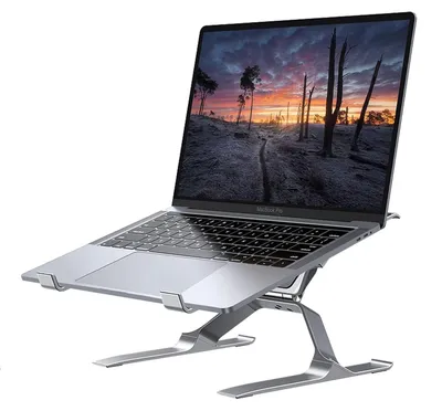 Obrázok produktu pre Nastaviteľný stojan na notebook – ergonomický, vhodný pre notebooky s uhlopriečkou 13,3 – 17,3 palca