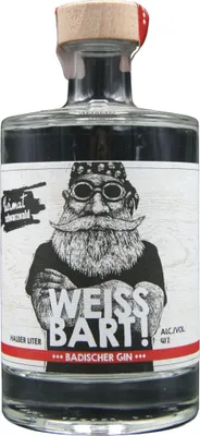 Produktbild von Weissbart! badischer Gin 500ml 41% Vol.