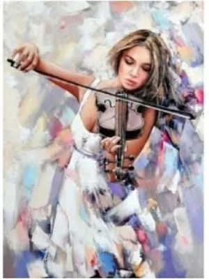 Image de Norimpex Diamond-Gemä lde Violinist 30x40cm