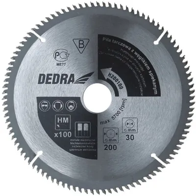 Produktbild von Kreissägeblatt Für Aluminium 205*30Mm/100Z - Dedh205100