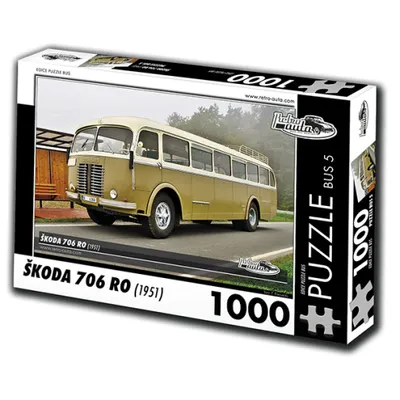 Obrázok produktu pre RETRO-AUTA Puzzle BUS č. 5 Škoda 706 RO (1951) 1000 dielikov