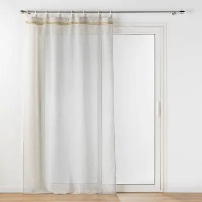 Gardinen mit Ösen (140x240 cm) – Linnen Optik, Voile, Polyester