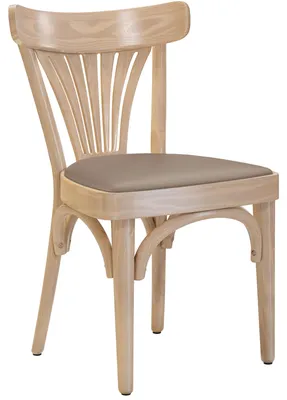 Produktbild von 2er-Set Cabris | Bugholzstuhl | Holz / Leder | Eiche / Taupe | Bugholz | Gastro Rattanstuhl, Outdoor Rattanstuhl, Terrassen Rattanstuhl