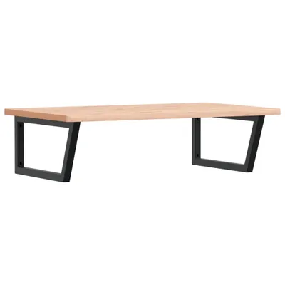 Produktbild von Waschbeckenregal Wandmontage Stahl und Massivholz Buche