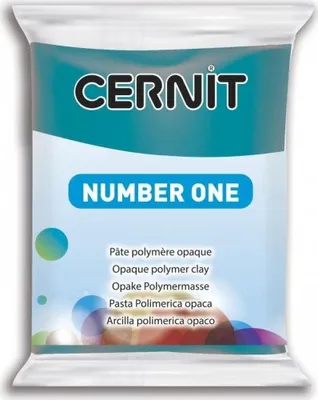 Produktbild von Cernit Polymer Clay N°1 Polymer-Ton Duck Blue 56 g