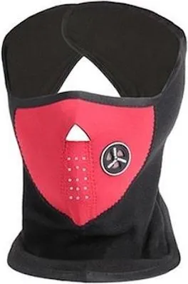 Produktbild von CHPN - Skimaske - Motorradmaske - Neopren - Schwarz/Rot - Maske - Sportmaske - Einheitsgröße