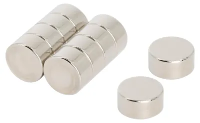Neodym-Magnete N42, 12x6 mm, 10 St., 4,3 kg Haftkraft