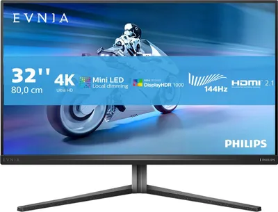 Zdjęcie produktu dla Monitor komputerowy Philips Evnia 32M2N6800M/00 80 cm (31,5") 3840 x 2160 pikseli 4K Ultra HD LCD Czarny