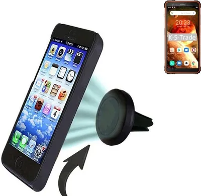 Produktbild von K-S-Trade Kompatibel mit Blackview BV6600 Auto Handy Halterung KFZ Halter Lüftungsgitterhalterung Air Vent mount Smartphone Halter