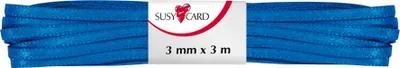 Produktbild von SUSY CARD Geschenkband "Doppelsatin" 3 mm x 3 m royalblau