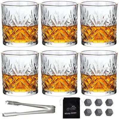 Obrázok produktu pre Sada 6 sklenených pohárov na whisky, objem 300 ml