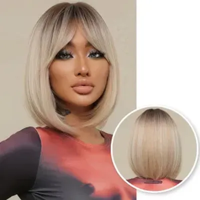 Obrázok produktu pre Blonde Parochňa - Sassy Goods Parochne Ženy Dlhé vlasy - Vrátane sieťky na vlasy - 30 cm