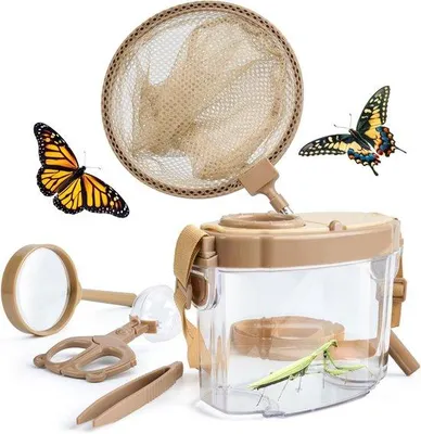 Productafbeelding van Insectenvanger - Ontdekking set - Buitenspeelgoed - Complete set met net - 21 x 20 x 10 cm