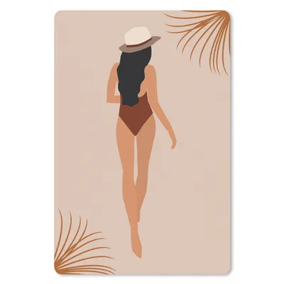 Produktbild von MuchoWow® Mauspad Mousepad Sommer - Blätter - Pastell 18x27 cm - Mousepads - Maus Mat - Pad - Mausunterlage