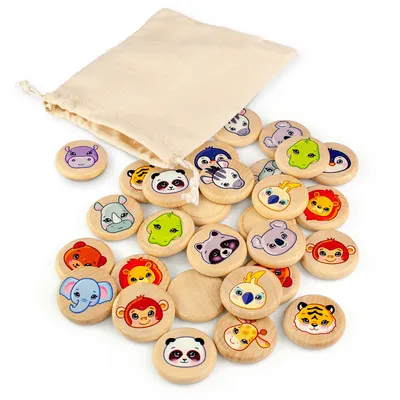 Produktbild von Brettspiel für Kinder Memo "Zoo"