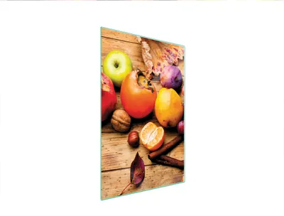Produktbild von Herdabdeckplatte 35x52 Glaskeramikkochfeld Abdeckung Spritzschutz Glasplatte Deko Schneidebrett Obst Bunt