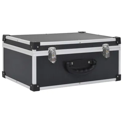 Image de vidaXL Coffret CD pour 60 CD Aluminium ABS Noir