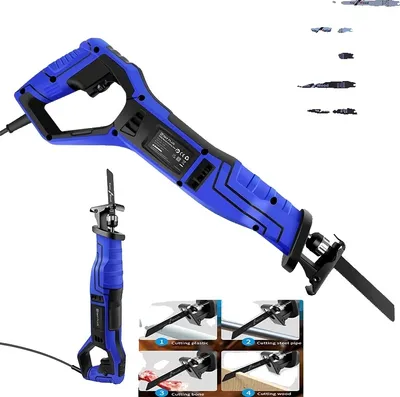 Produktbild von Reciprocating Saw, 900W Leistung, stufenlose Geschwindigkeitsregelung, Schnellwechselklingen