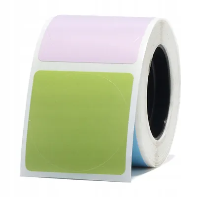 Zdjęcie produktu dla NIIMBOT ETYKIETY Naklejki do drukarki M2 KOLOROWE Okrągłe 31x31mm 220x
