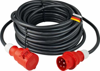 Produktbild von as-Schwabe CEE-Verlängerungskabel 10m 400V 16A 5-polig Gummi-Leitung 5G2,5 IP44