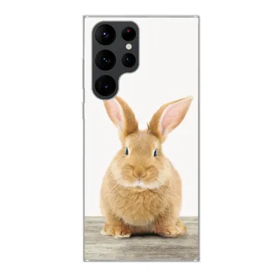Produktbild von MuchoWow® Handyhülle Schutzhülle Hülle für Samsung Galaxy S22 Ultra Kaninchen - Babykaninchen - Tiere - Kinder - Mädchen - Jungen Silikon Softcase Handy Hülle - Abbildung
