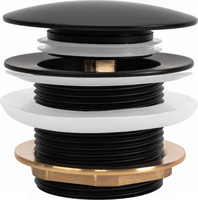 Image de Bonde de Baignoire Rea Black Black